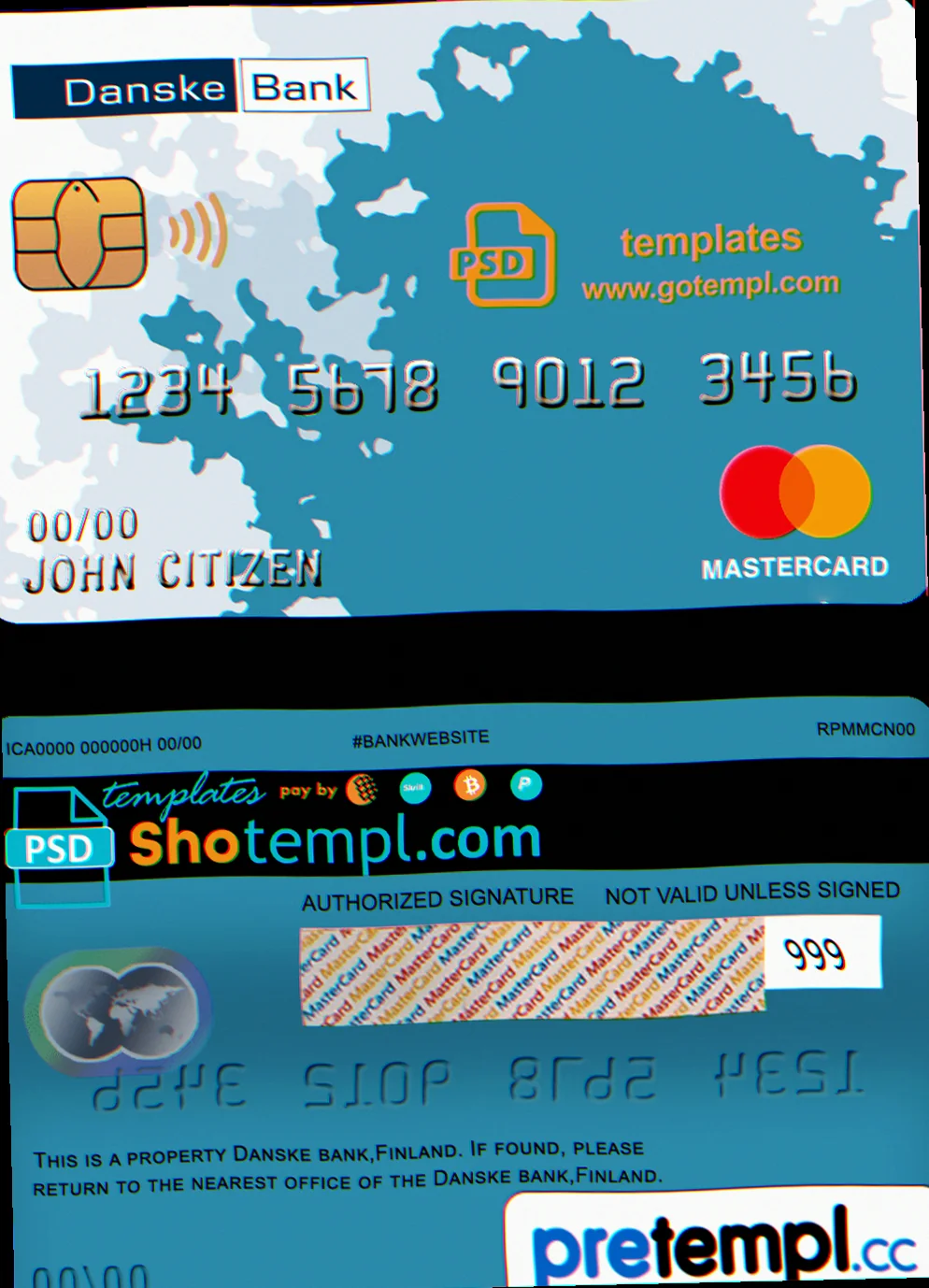 Online bestilling af Mastercard