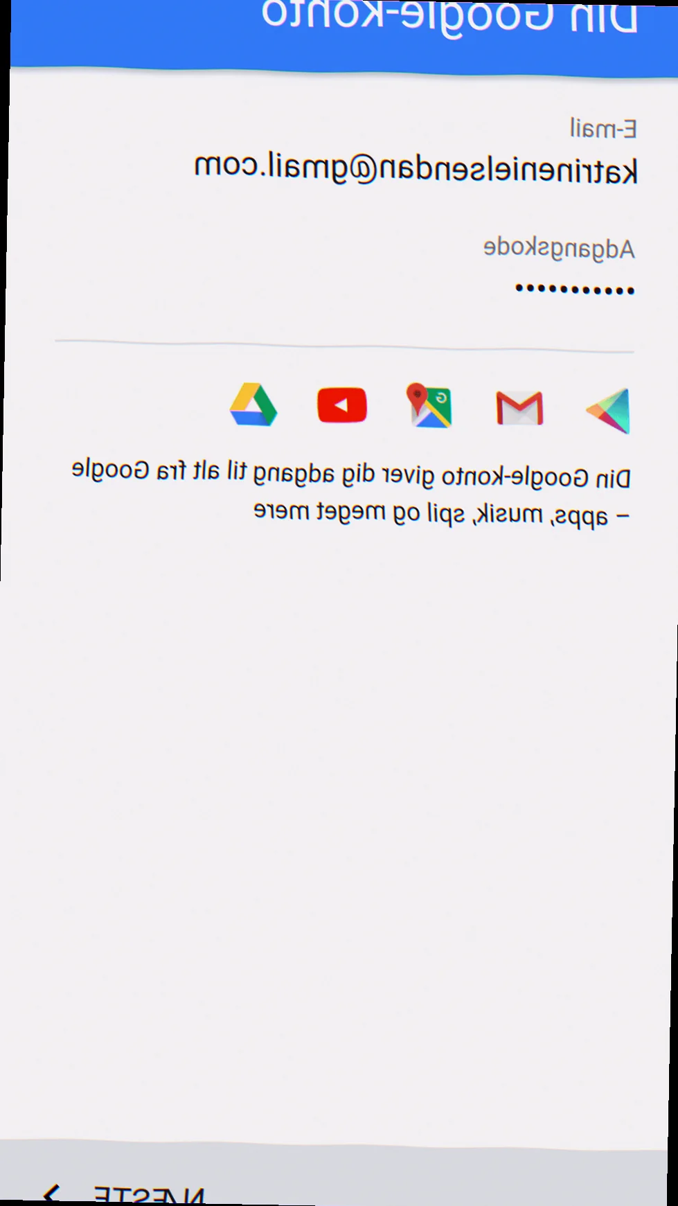 Person der opretter Google konto