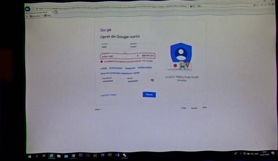 Nem oprettelse af Google konto