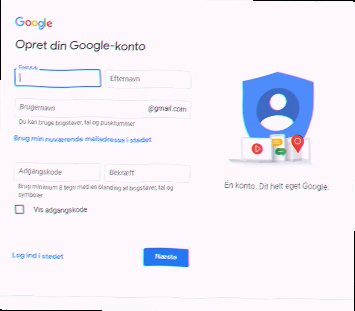 Lav ny google konto