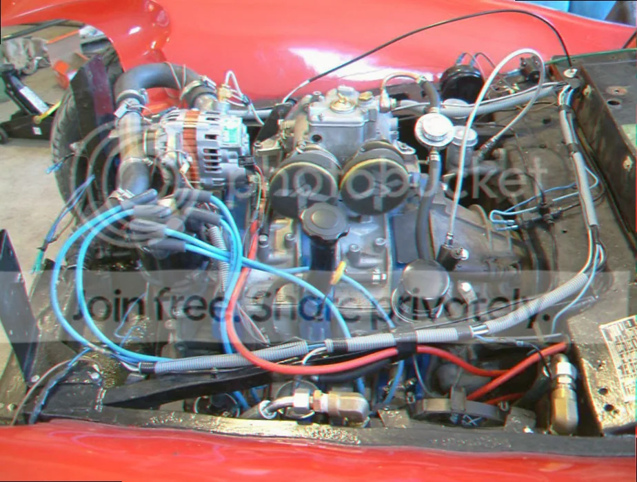 Lotus bil motor detalje